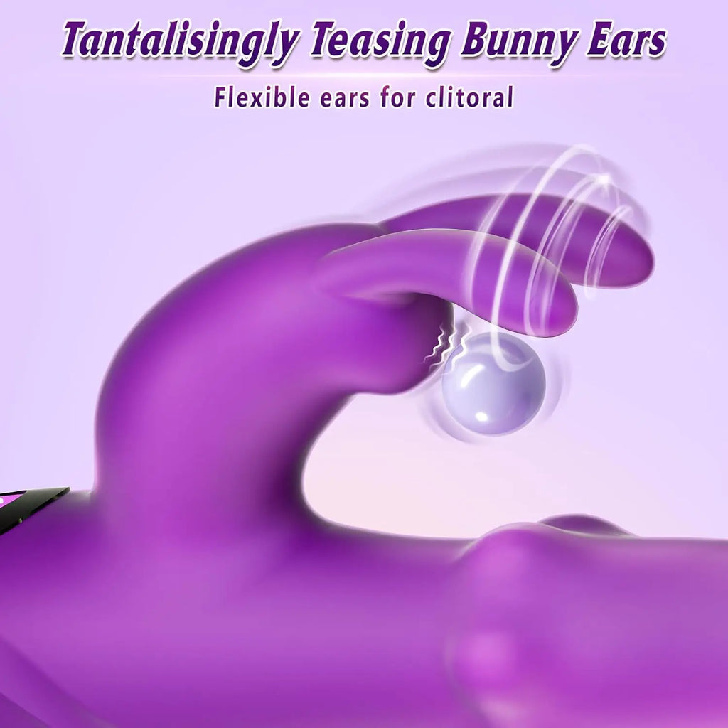 Vibrator Rotating Squeeze Dildo Adult Sex Toys 4IN1 G Spot Rabbit Vibrators Female Clitoral Stimulator with 10 Vibrating