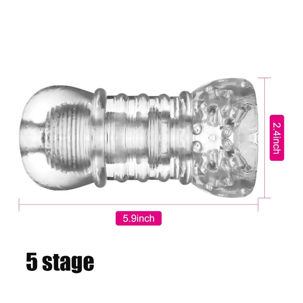 Sex Toys For Men Penis Enlargement Trainer 6 Stage Male Masturbator Pocket Pussy Real Vagina Sex Machine Sexual Toy Adult