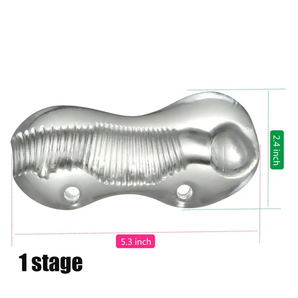 Sex Toys For Men Penis Enlargement Trainer 6 Stage Male Masturbator Pocket Pussy Real Vagina Sex Machine Sexual Toy Adult