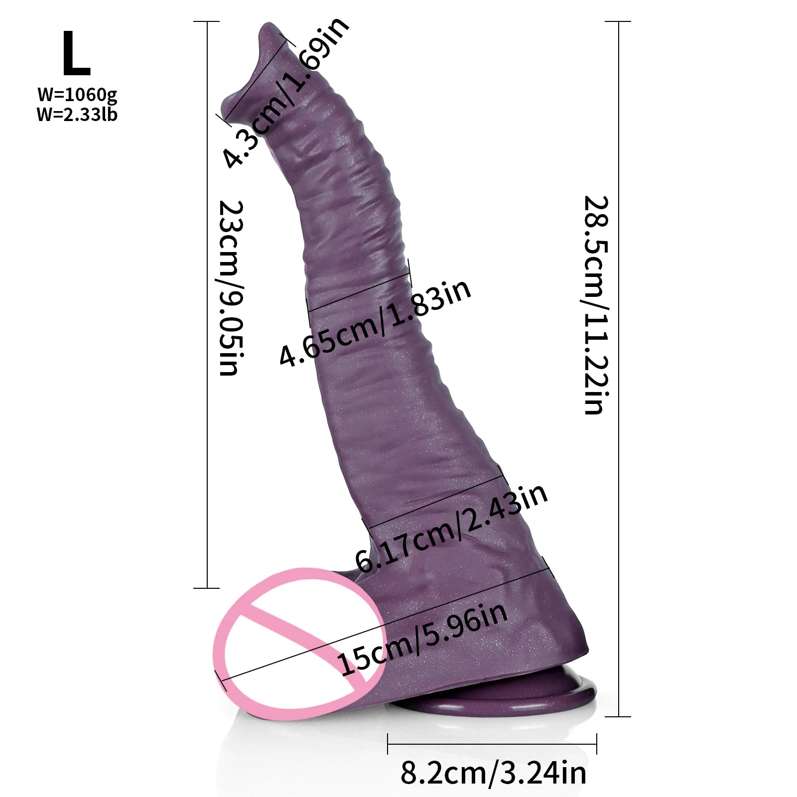 Huge Realistic Elephant Dildo  Big Long Animal Penis Dildo Insertable Massager Vaginal Adult Sex Toy Big Dildo For Women Men Gay
