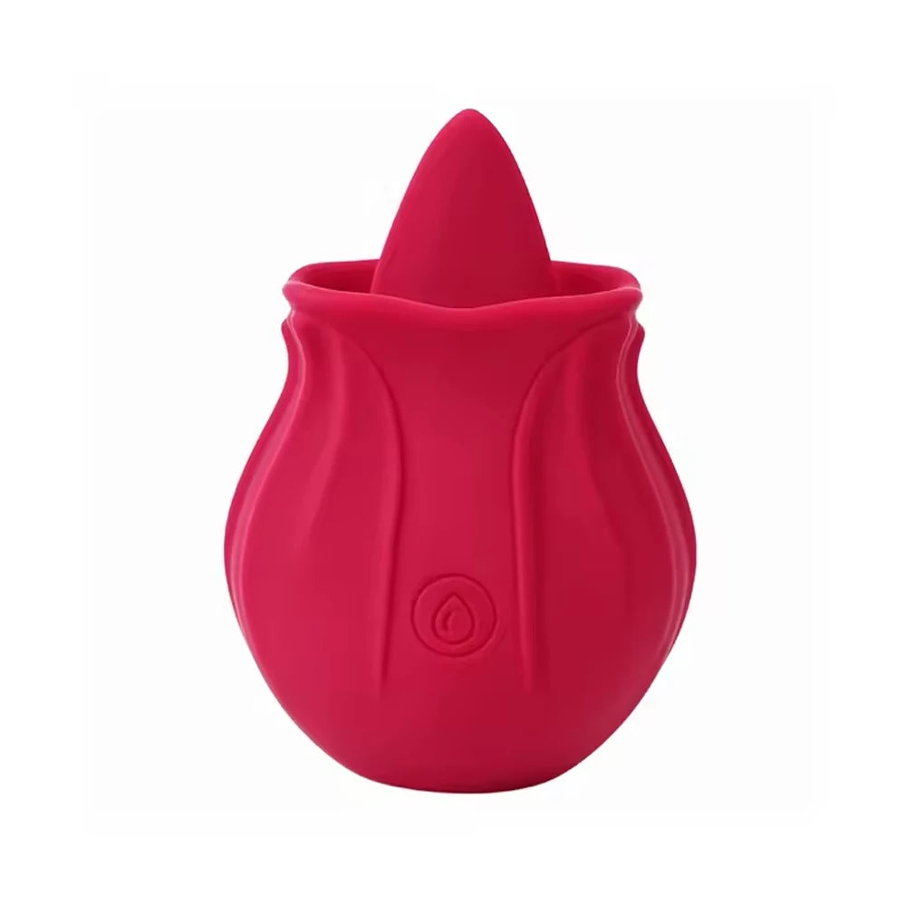 Rose Toy Tongue Licking Vibrator for Women Oral Clit Stimulator Female G Spot Vibrating Masturbation Massager Sex Toys for Adult