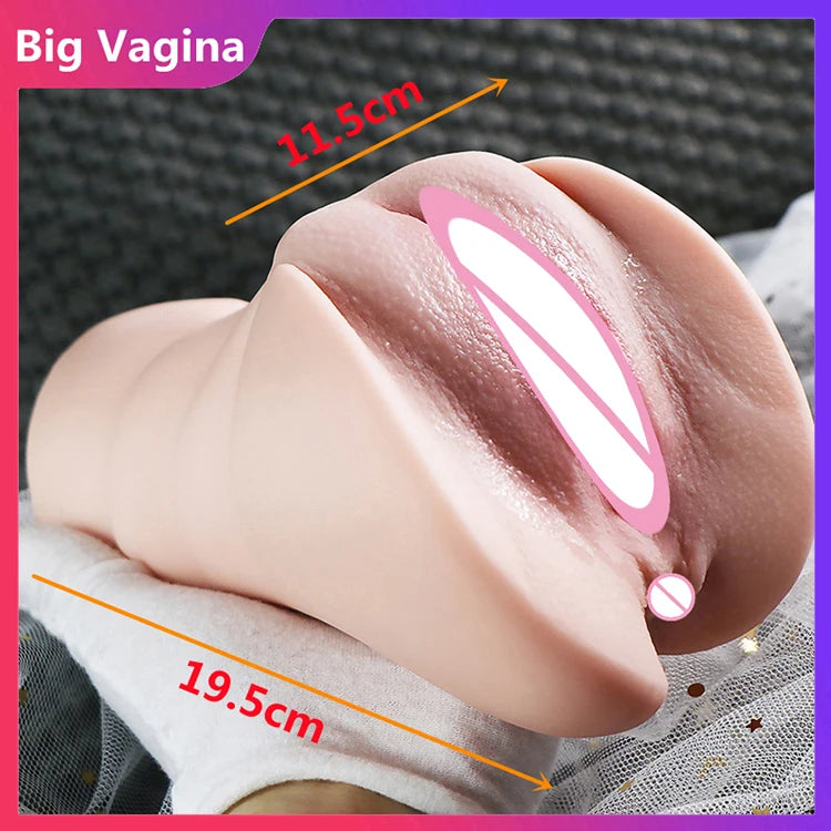 Sex Toys for Men Vagina Male Masturbators Cup Real Pussy Real Vagina Sextoys Silicone Adult Product 3D Realistic Masturbator