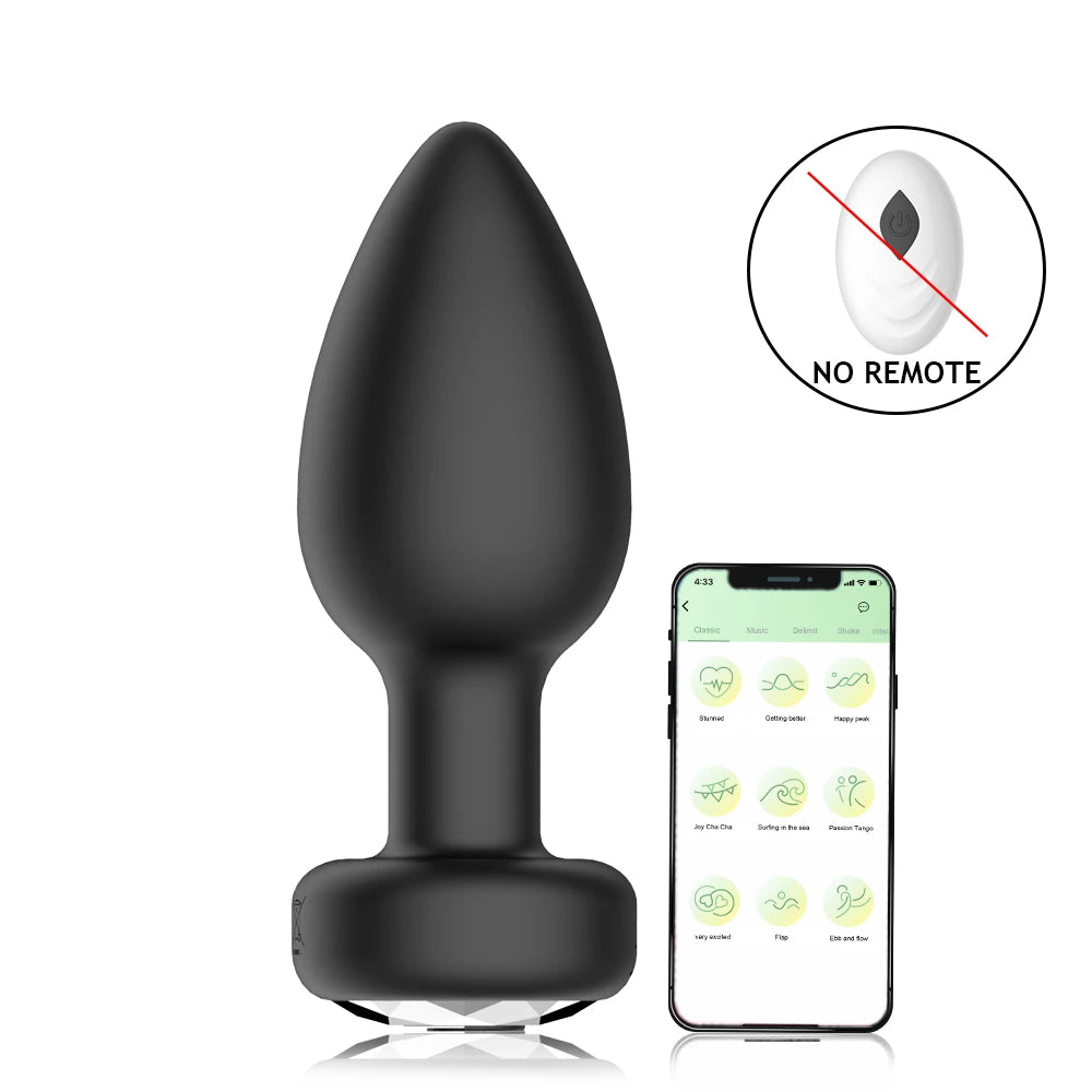 Vibrating Anal Vibrator for Man 10 Vibration Wireless Control Butt Plug Sex Toys for Couple Prostate Massager Adult Gay Products