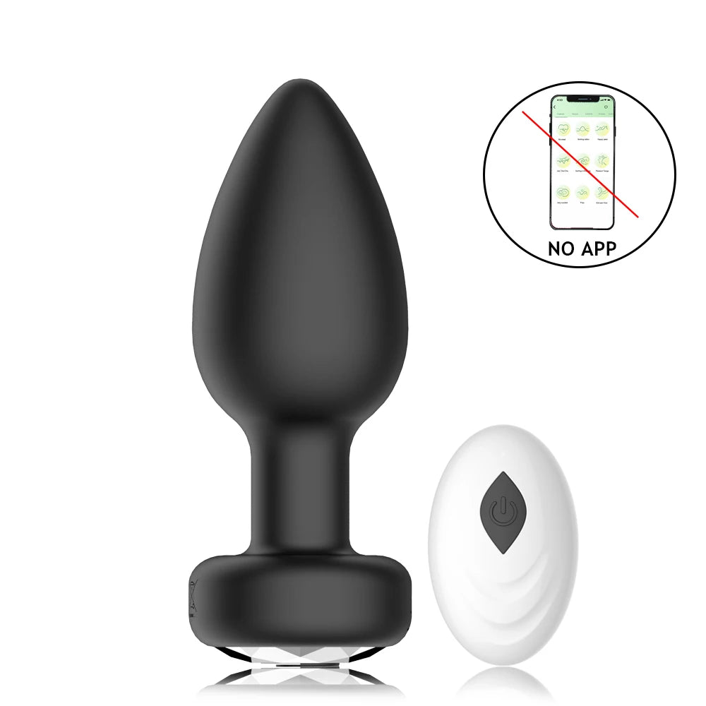 Vibrating Anal Vibrator for Man 10 Vibration Wireless Control Butt Plug Sex Toys for Couple Prostate Massager Adult Gay Products